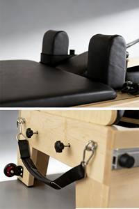 Reformer Pilates en chêne professionnel pour studio de yoga, avec demi-tourneuse, machine de renforcement musculaire réglable pour usage domestique - Product Image 6