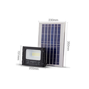 Projecteur <span class=keywords><strong>LED</strong></span> solaire extérieur étanche IP67 haute efficacité pour stade, avec télécommande et minuterie, pour éclairage de rue - Product Image 2