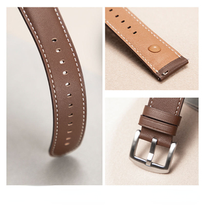 CAOWTAN reloj correa de cuero para <span class=keywords><strong>Huawei</strong></span> <span class=keywords><strong>Gt2</strong></span> correa de reloj inteligente liberación rápida cuero de vaca 22mm venta directa de fábrica para correa <span class=keywords><strong>Huawei</strong></span> - Product Image 3