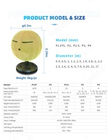 Pantalla LED esférica/globo de 0.3m para interiores, ideal para minoristas, elevadores, señalización, educación, tratamiento médico y mensajes de bienvenida