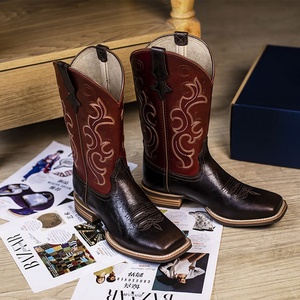 סגנון חדש cowboy מגפיים נשים שנה טובה welt העליון cowboy איכותי מגפיים נשים מחוז - Product Image 4