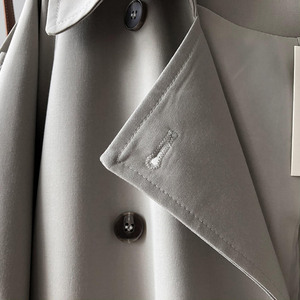 2025 женское весеннее длинное пальто оверсайз в Корейском стиле женское модное длинное пальто с поясом - Product Image 5