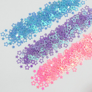 Paillettes irisées en forme de cœur creux, base en porcelaine de 8mm, patchs pour nail art, accessoires de décoration DIY pour professionnels et à domicile - Product Image 3