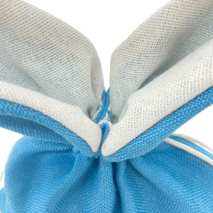 <b>Easter</b> Bunny Design Linen Drawstring Tote <b>Bag</b> - Product Image 3