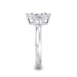 Anillo de Oro Blanco Sólido de 18K con Banda Trenzada Entrelazada, Anillo de Aniversario de Bodas con Diamantes Cultivados en Laboratorio con Engaste Pavé para Mujer - Product Image 4