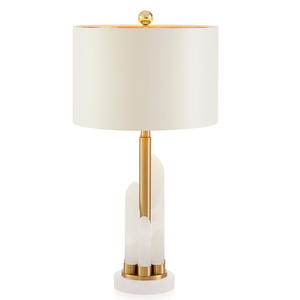 Lámpara de Mesa de Diseño Minimalista Posmoderno para Sala de Estar, Dormitorio, Mesita de Noche, Estudio, Hotel, Villa, Bar, con Decoración de Mármol - Product Image 3