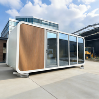 Maison capsule préfabriquée Apple Cabin, directement de l'usine, moderne, modulaire, insonorisée, étanche, pour glamping, hôtel, bureau.