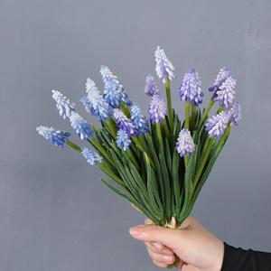 <span class=keywords><strong>Fiori</strong></span> Artificiali di Giacinto Meng Jie Viola e Blu, 6 Steli Ciascuno, per Matrimoni, Decorazioni per la Casa, Oggetti di Scena Fotografici - Product Image 4