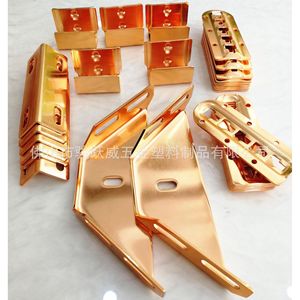 Golden <b>Bed</b> Hinge 142mm X 51mm Durable Iron Electroplated For <b>Soft</b> <b>Bed</b> <b>Frame</b> Connectors - Product Image 4