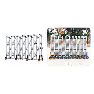 Barrière de circulation pliante télescopique extensible en alliage d'aluminium, hauteur 1,2 m, options argent, IP68, prismatique haute intensité - Product Image 3