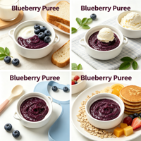 Lotlong Premium Natuurlijke Levendige Paarse Op Maat Gemaakte Productie Fabriek Zoete & Pittige Blauwe Bessenpuree voor Fruitthee Smoothie Bereiding