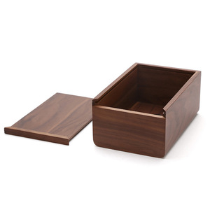 Caja de pañuelos de madera, caja de pañuelos de madera de nogal negro, caja de pañuelos retro de palisandro, caja de almacenamiento de pañuelos para hoteles y restaurantes - Product Image 3