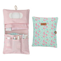 Organisateur de caddie de couches de pépinière portable avec couvercle sac fourre-tout de rangement pour bébé panier en feutre pour table à langer voiture et utilisation de voyage