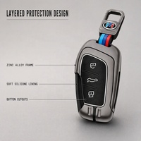 Étui de protection en alliage de zinc et silicone pour clé de voiture MG ZS HS, vente en gros, protection intégrale, prix d'usine