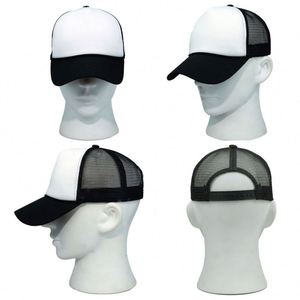 Gorra Trucker de 5 Paneles con Logotipo Personalizado, Bicolor, Ajustable, Deportiva, de Béisbol, con Frente de Espuma de Poliéster y Parte Trasera de Malla, Casquette en Blanco - Product Image 6