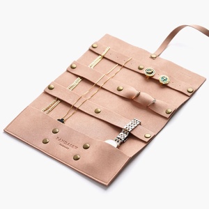 PandaSew - Organizador de Joyas de Lujo con Logotipo Personalizado, Enrollable, de Microfibra de Alta Calidad de 1.4 mm, Bolsa de Viaje para Guardar Joyas - Product Image 1