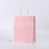 Sac en papier kraft de boutique avec nœud pour restaurant, commerce de détail, supermarché, shopping, cadeau d'anniversaire, mariage, fête, stockage, exposition