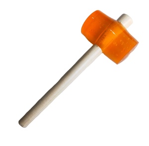 <span class=keywords><strong>Maillet</strong></span> rond en <span class=keywords><strong>caoutchouc</strong></span> avec manche en plastique vert transparent <span class=keywords><strong>de</strong></span> 50/55/60/65 mm - Product Image 1