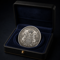 Pièce de Monnaie Commémorative sur Mesure en Argent Pur 999 de Haute Qualité, Pièce Défi Plaqué Argent pour Souvenir