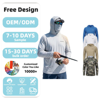 Série Elite Angler : Sweat à capuche de pêche respirant grande taille avec cache-cou intégré, chiffon microfibre pour nettoyer les lentilles, protection solaire UPF 50+ haute performance