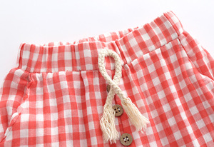 Ropa de Bebé, Pantalones Vaqueros a Cuadros para Niñas, Pantalones de Algodón con Diseños a Cuadros, Venta al por Mayor en China - Product Image 3