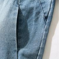 Veste en jean délavée vintage pour homme, coupe courte, respirante, style utilitaire, avec poches surdimensionnées, style rétro, veste de travail décontractée, type camionneur