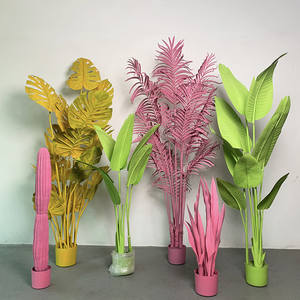 Plante Artificielle en Soie Dorée Personnalisée : <span class=keywords><strong>Bananier</strong></span>, Cocotier, Tournesol, Cactus – Décoration Intérieure Colorée - Product Image 4