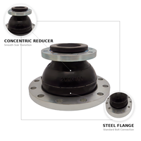 Joint d'expansion concentrique en caoutchouc EPDM NBR pour conduite de pompe à eau DN50-DN1200 PN10 PN16 Norme DIN EN