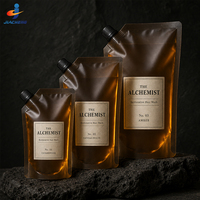 Pochette souple personnalisée de 32 oz avec bec verseur pour assouplissant textile, amplificateur de parfum et emballage de liquides cosmétiques