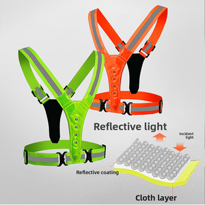 Harnais de sécurité réfléchissant à LED haute luminosité 360° °   Gilet de sécurité à visibilité réglable pour la course nocturne <span class=keywords><strong>et</strong></span> le cyclisme - Product Image 2