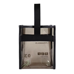 Bolsa de Compras de PVC Transparente con Cremallera, Personalizada con Impresión, Bolso de Mano de Plástico Transparente para Promoción de Marca y Empaque de Regalos - Product Image 4