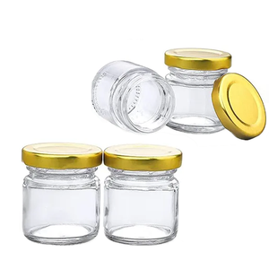 Pot à miel vide recyclable de 35 ml/25 ml/30 ml, <span class=keywords><strong>mini</strong></span> bouteille en verre pour gelée, pot à <span class=keywords><strong>confiture</strong></span> avec couvercle, vente en gros - Product Image 4