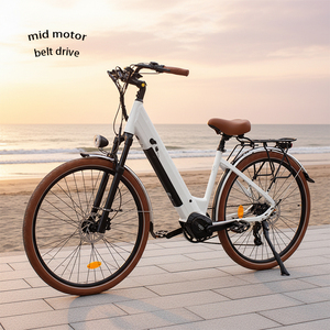 Vélo électrique urbain ultra-silencieux sans entretien avec système de transmission par courroie et <span class=keywords><strong>moteur</strong></span> central haute performance - Product Image 1
