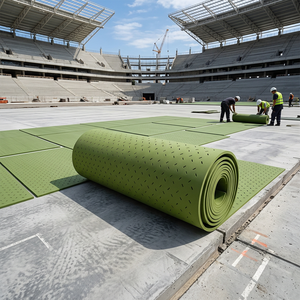 Tapis anti-choc pour terrain de sport conforme aux normes <span class=keywords><strong>FIFA</strong></span>, mousse TPE à cellules fermées hautement résiliente, sous-couche professionnelle pour terrain de football et aire de jeux - Product Image 6