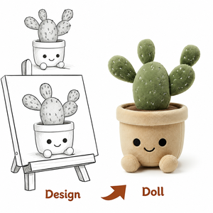 Peluche personnalisée <span class=keywords><strong>en</strong></span> forme de cactus figue de Barbarie, plante succulente <span class=keywords><strong>en</strong></span> <span class=keywords><strong>pot</strong></span>, poupée de personnage <span class=keywords><strong>en</strong></span> peluche douce pour décoration créative de la maison, cadeau, faible MOQ, OEM - Product Image 1