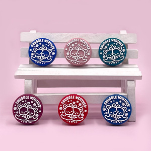 Perles en silicone en forme d'animaux de dessin animé, accessoires de jouets à mâcher ronds pour bébés de 0 à 24 mois, jouet doux unisexe - Product Image 3