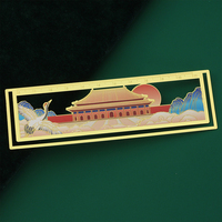 Marque-pages métalliques personnalisés avec logo, cadeaux pour l'école, le bureau, les fêtes, design anime, plaqué or, marque-pages réutilisables, rubans et pompons personnalisés