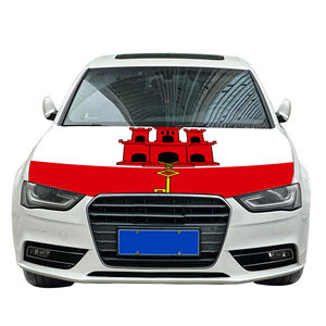 Drapeau de couverture de capot de voiture national abordable drapeau de couverture de moteur de voiture de <span class=keywords><strong>Gibraltar</strong></span> tissu de polyester de vente directe d'usine - Product Image 6