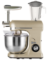 Robot pâtissier planétaire 3-en-1 commercial 7L 1300W, mélangeur électrique multifonction pour pâte, batteur à œufs