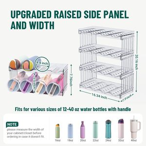 Organisateur de gobelets de 40 oz, porte-gobelets moderne pour la cuisine, pour les bouteilles d'eau Yeti, accessoire de vaisselle - Product Image 4