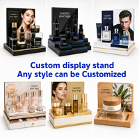 Support de présentation de parfums moderne pour comptoir, pour magasin de cosmétiques, avec solution de conception personnalisée en acrylique