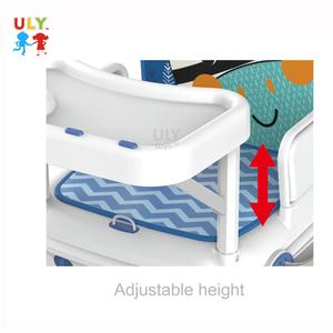 Nouvelle arrivée 3 en 1 chaise haute portable à manger avec assiette à musique chaises de salle à manger à <span class=keywords><strong>hauteur</strong></span> réglable pour bébé sac à dos portable pliant - Product Image 2