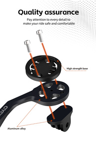 <span class=keywords><strong>Support</strong></span> de fixation réglable en alliage d'aluminium pour ordinateur de vélo <span class=keywords><strong>GPS</strong></span> XOSS IGPSPORT CYCLAMI S5 Edge, mode entraînement direct - Product Image 4