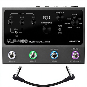 Pedal de Estación de Loop para Guitarra VALETON, 100 Ritmos Estéreo, 7 Efectos Personalizables, Perillas Asignables, Pedales de Pie, USB, Compatible con Win/Mac - Product Image 1