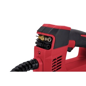 Inflador de Neumáticos Inalámbrico Upin 20V Portátil con Pantalla Digital, Rojo, de Plástico, Cilindro Único, para Autos Compactos y Motocicletas - Product Image 4