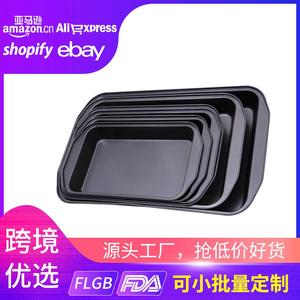 Molde rectangular profundo para hornear de acero al carbono con revestimiento antiadherente de teflón para pasteles y pizzas, venta al por mayor. - Product Image 5