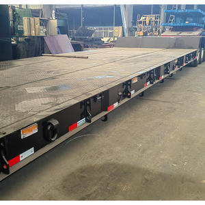 ราคาโรงงาน รถพ่วงพื้นเรียบแบบ Gooseneck 3/4/5 เพลา แบบ Lowboy Low Bed - Product Image 1