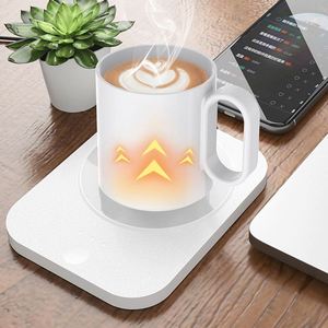 Wsy407 Hot Sale Touch <b>Usb</b> Ceramics Mug <b>Heating</b> Pad Temperature Control Smart Coffee Cup Warmer With Custom Logo - Product Image 4