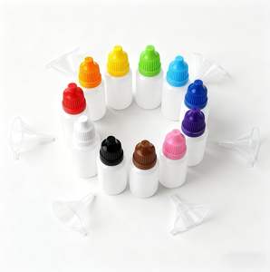 Botella de Plástico PE de 3ml 5ml 10ml 15ml 20ml 30ml 50ml 100ml con Gotero para Gotas para Ojos y Pegamento, con Tapa a Prueba de Niños - Product Image 2