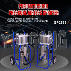 เครื่องพ่นสีแบบลมอัดไร้อากาศ GP2569-2 สำหรับงานอุตสาหกรรม ได้รับการรับรองมาตรฐาน CE ความจุถ้วย 18.8 ลิตร/นาที อัตราส่วนแรงดัน <span class=keywords><strong>69</strong></span>:1 สำหรับพ่นสี - Product Image 3